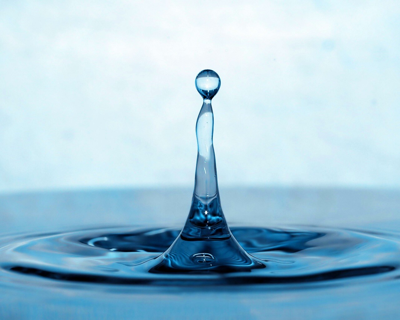 Падение капли обои