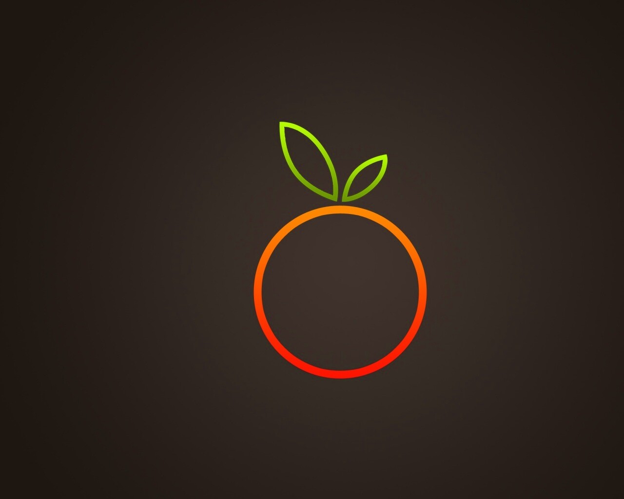 Стилизованная апельсинка обои