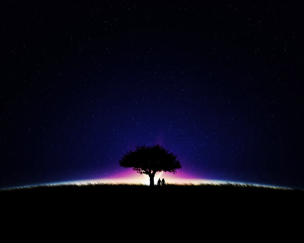 Звёздная ночь обои