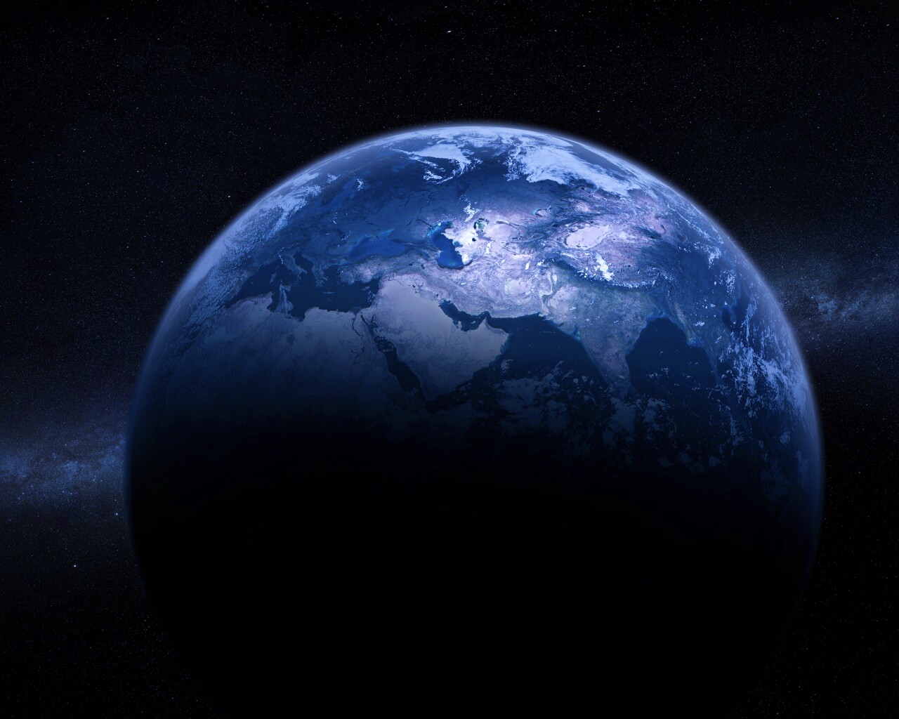 Северное полушарие Земли обои