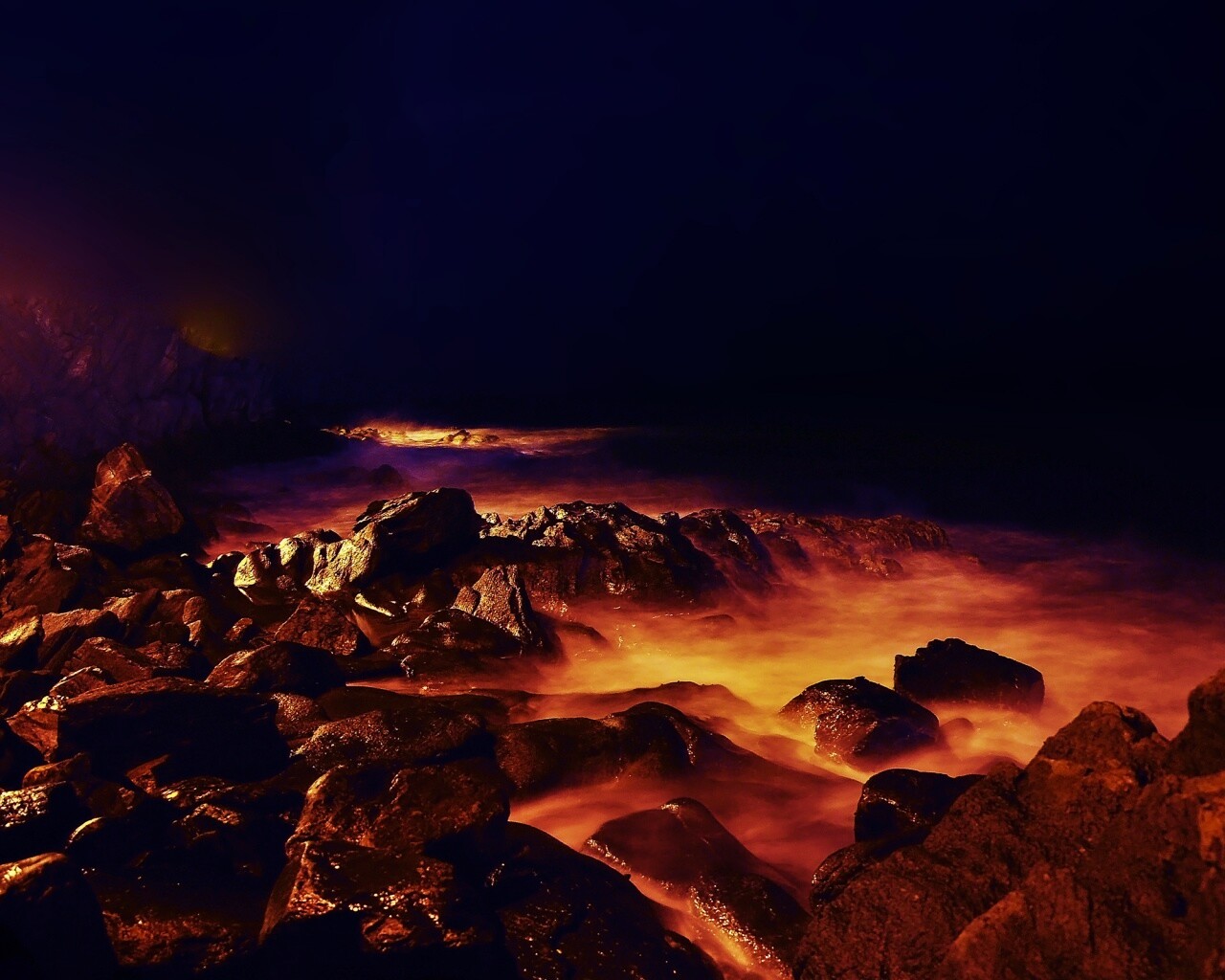 Светящиеся камни обои