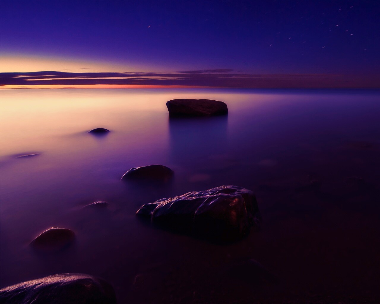 Камни в тумане обои