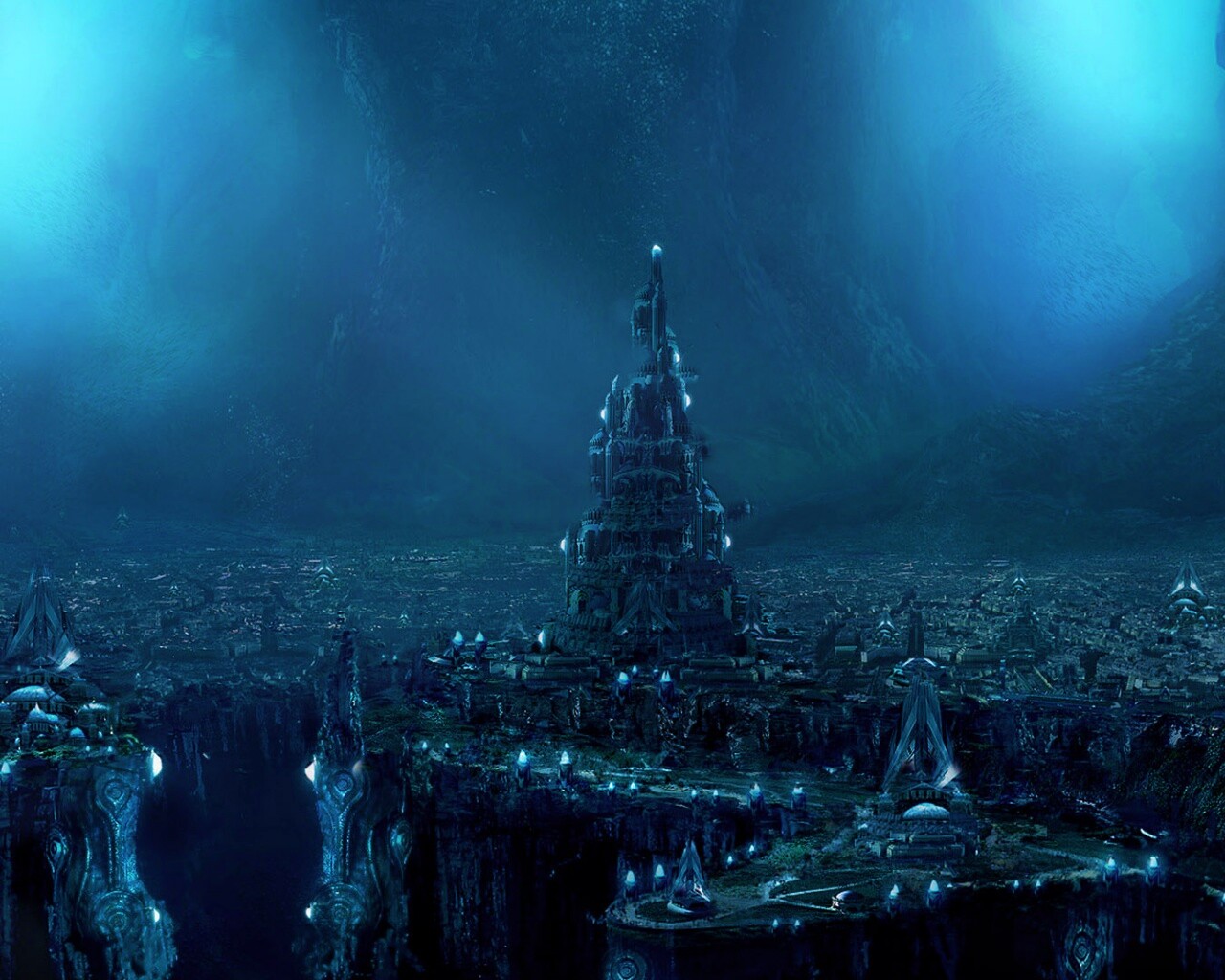 Подземный город обои