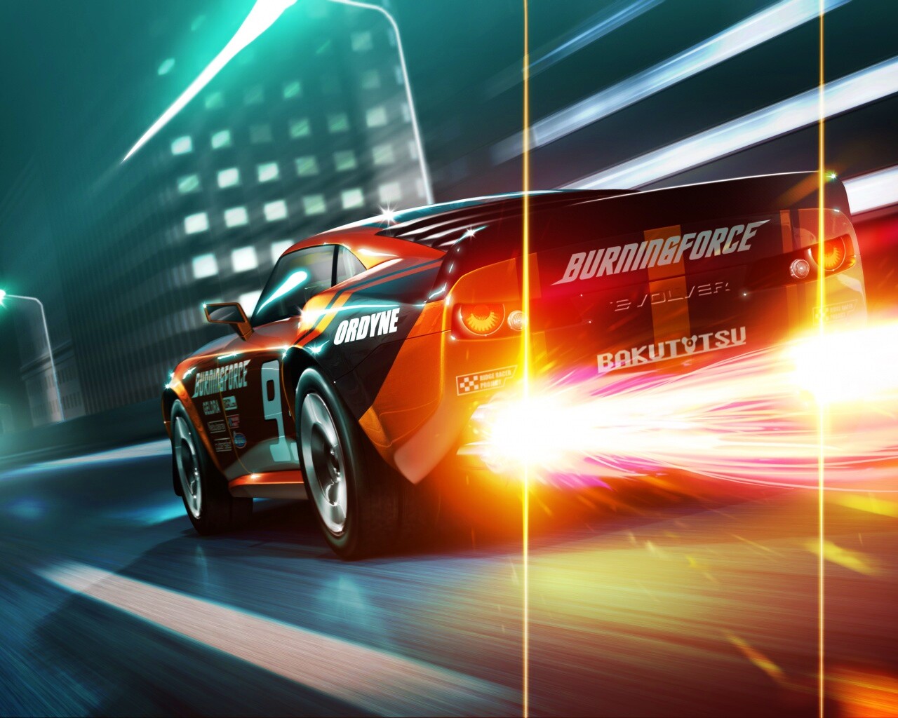 Ночное нитро обои