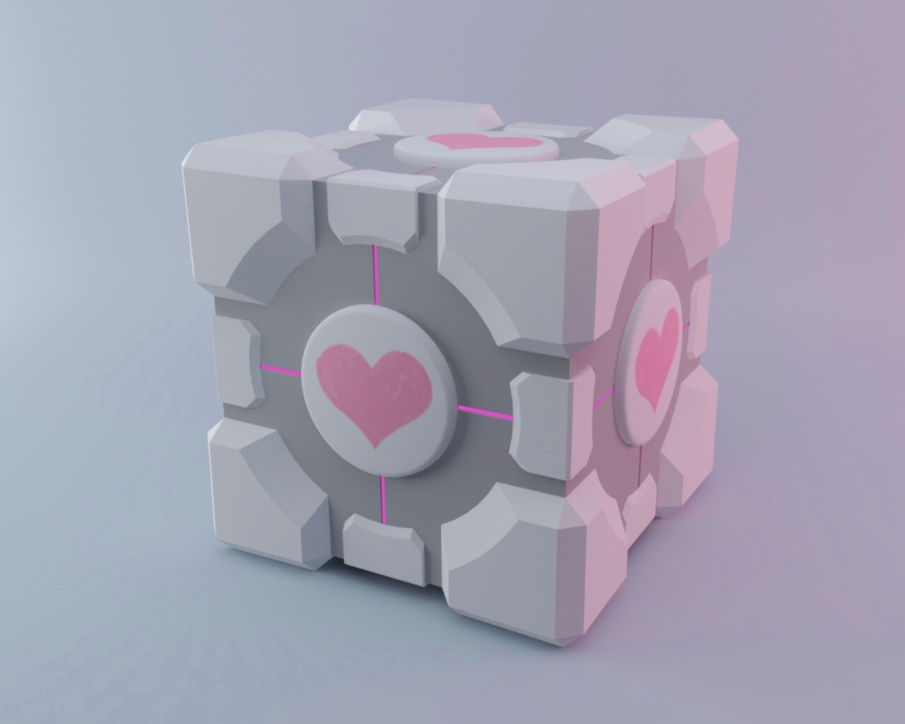 Взвешенный куб-компаньон обои