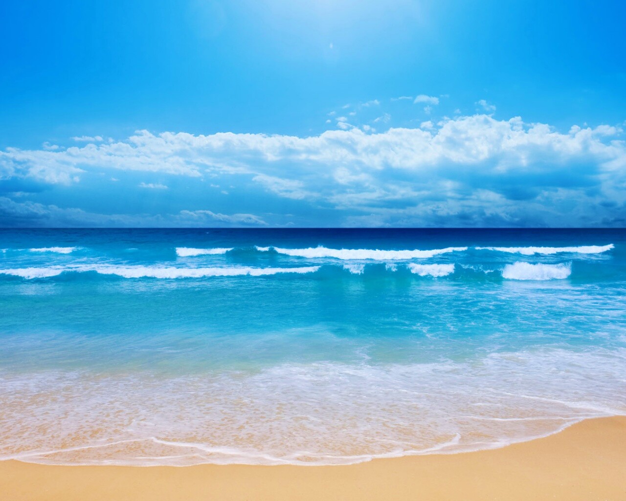 Потрясающий вид на морской пляж обои