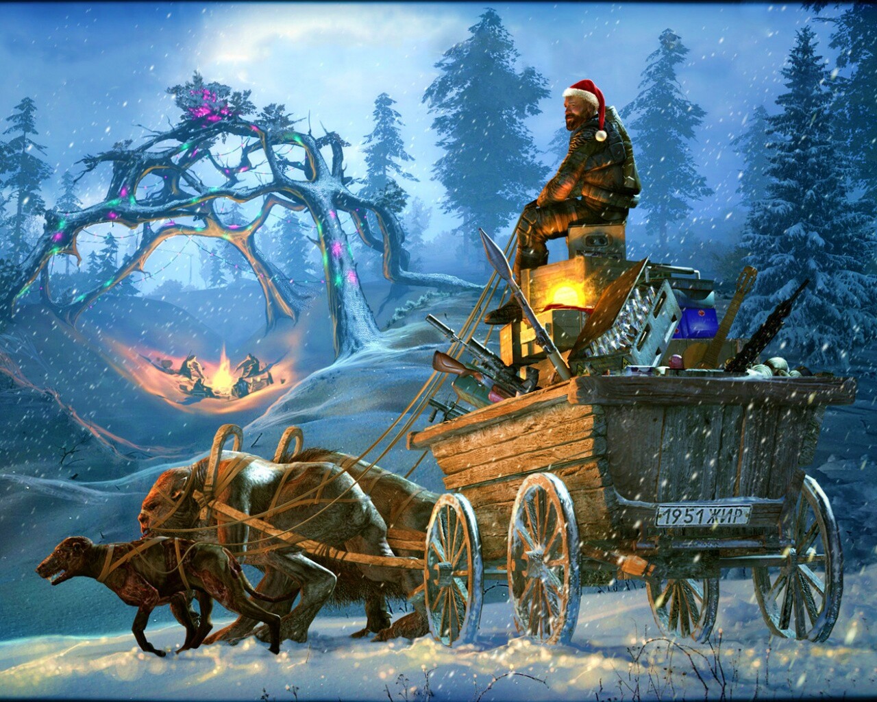 Новогодний Сталкер обои