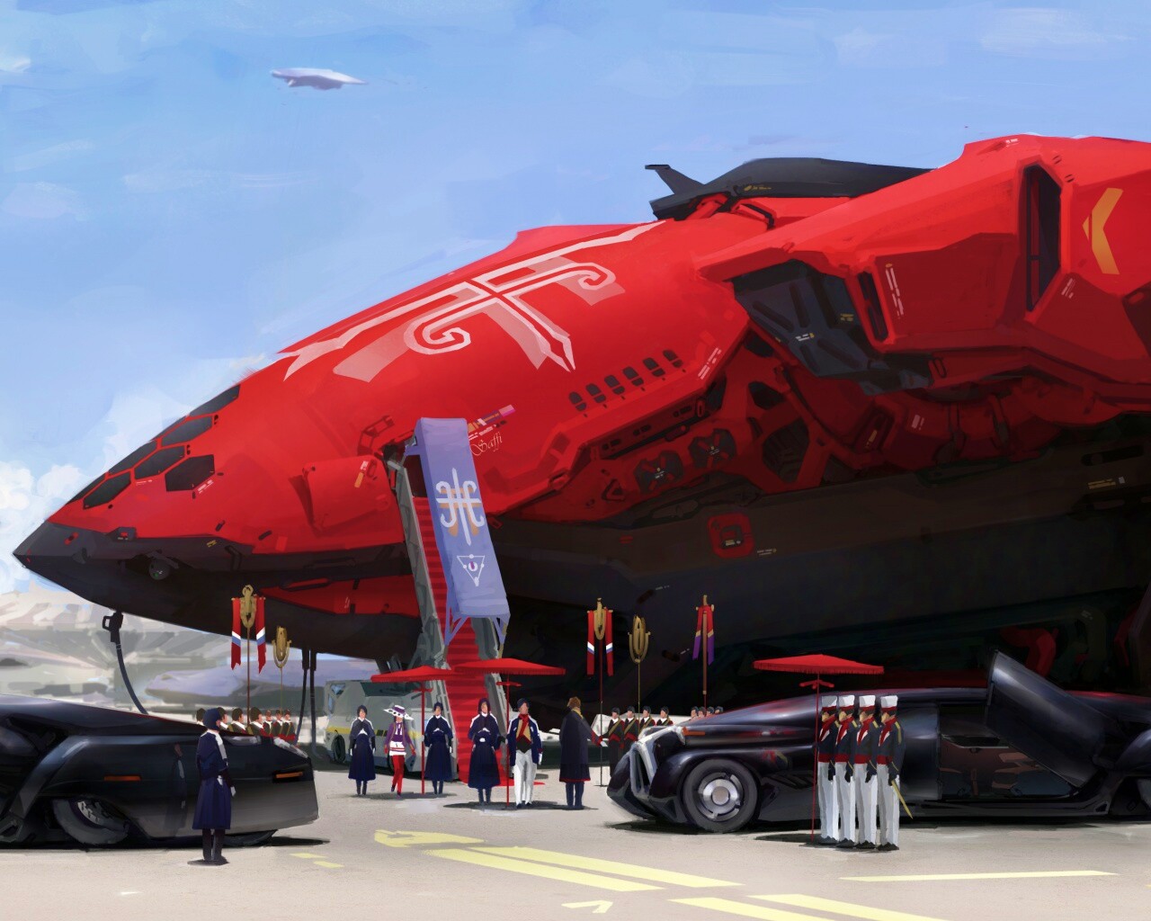 Встреча инопланетных гостей обои