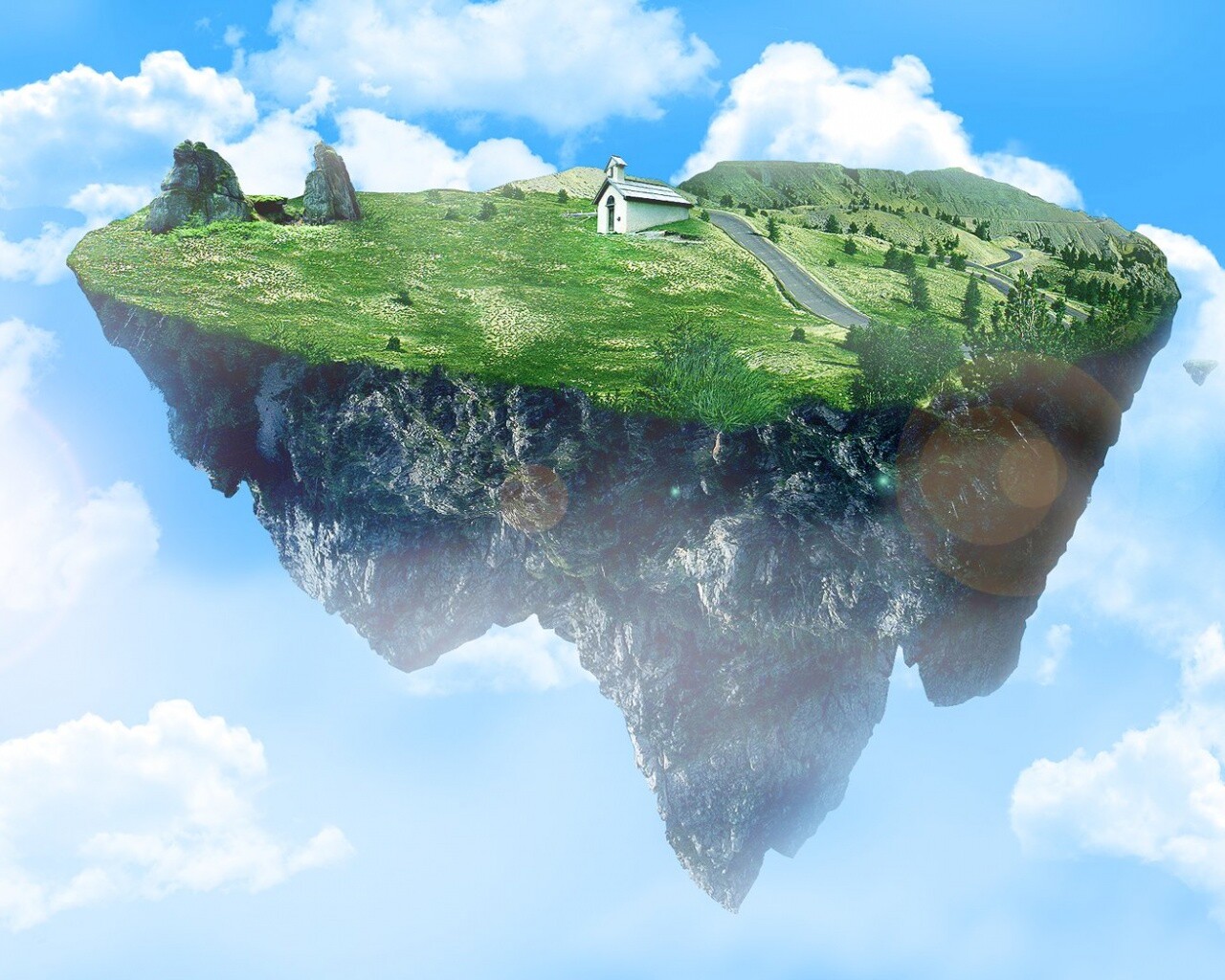 Летающий острв обои