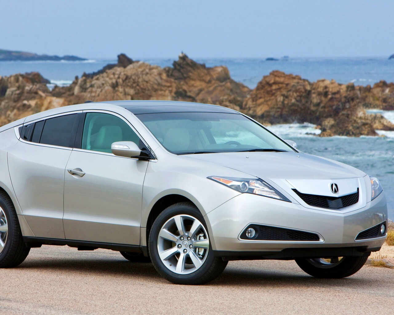 Acura на побережье обои