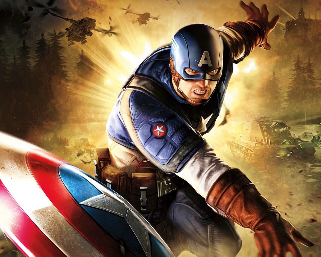 Капитан Америка обои