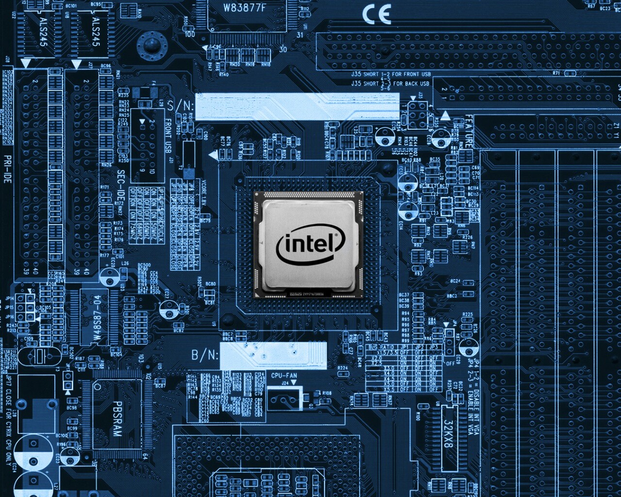 Процессор от Intel обои
