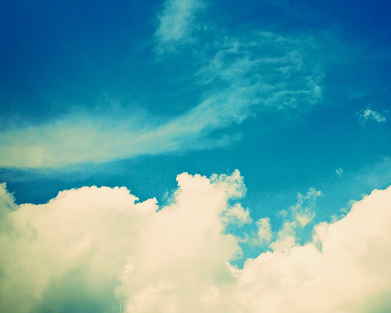 Винтажные небеса обои