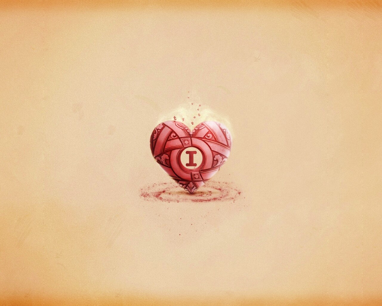 Креативное минималистичное сердце обои