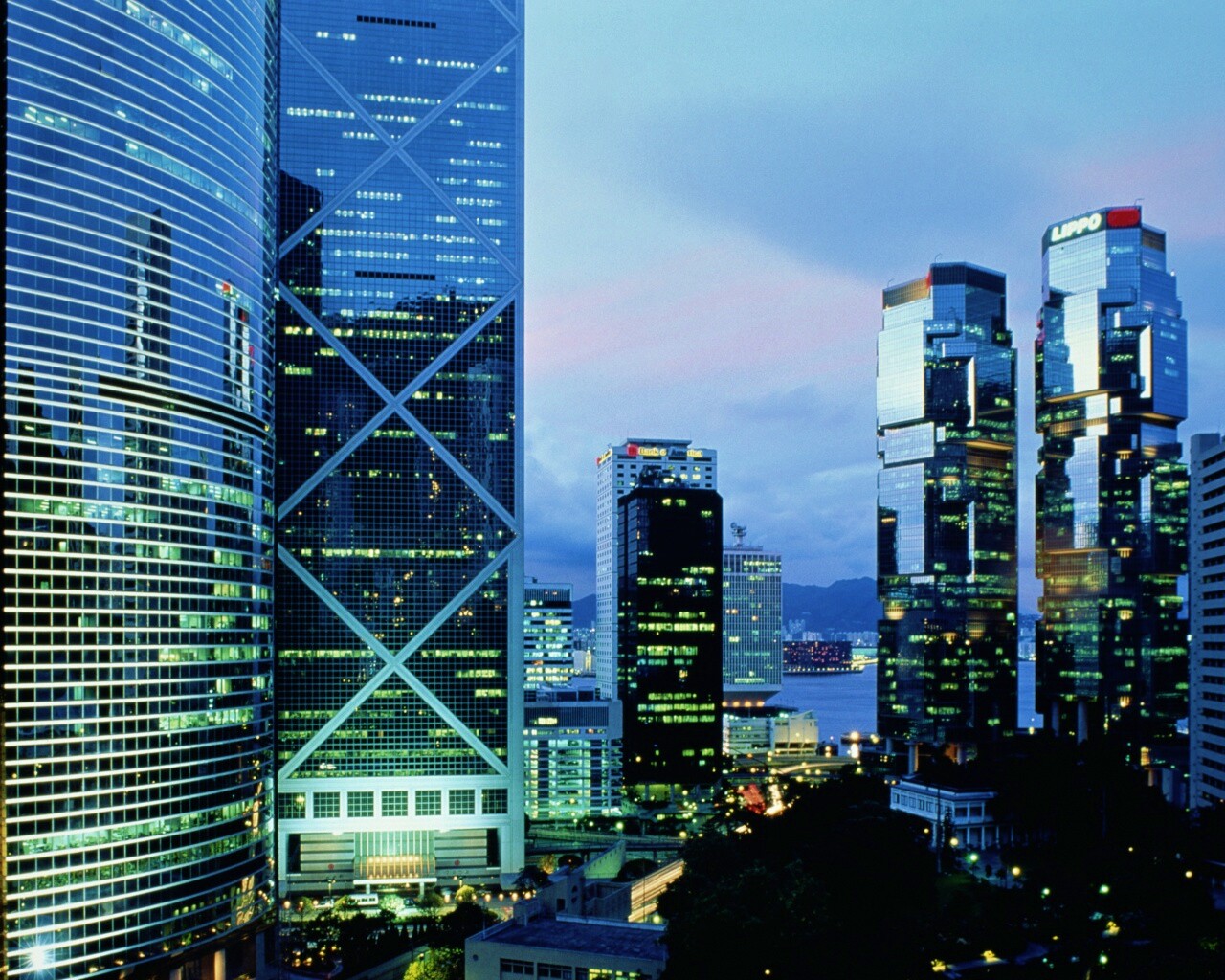 Группа небоскребов обои