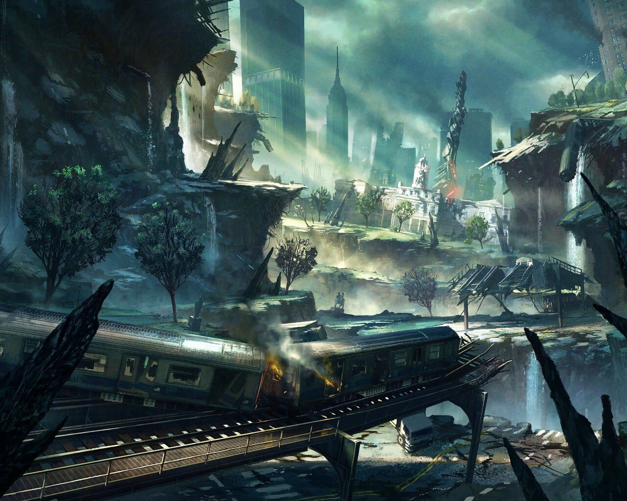 Развалины Нью-Йорка обои