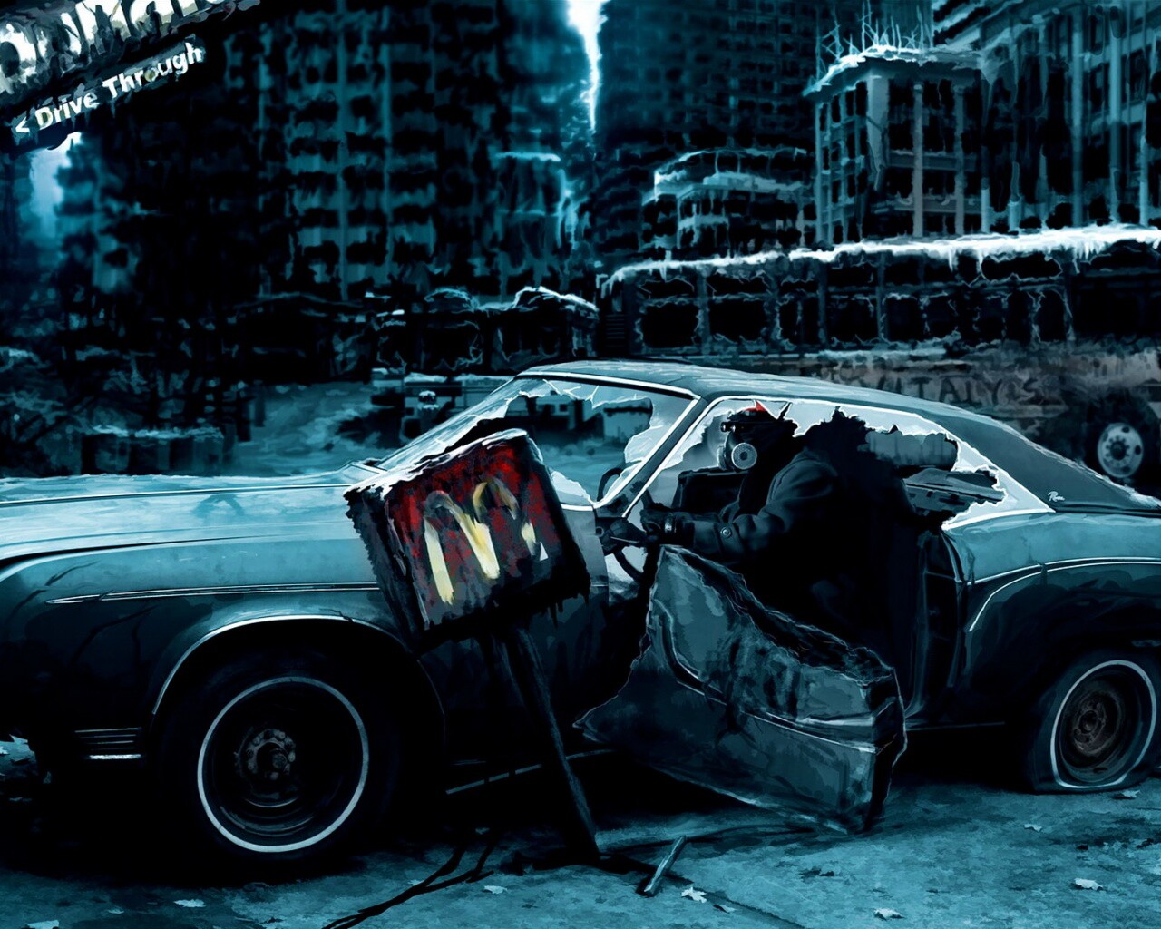 Картина запустения обои