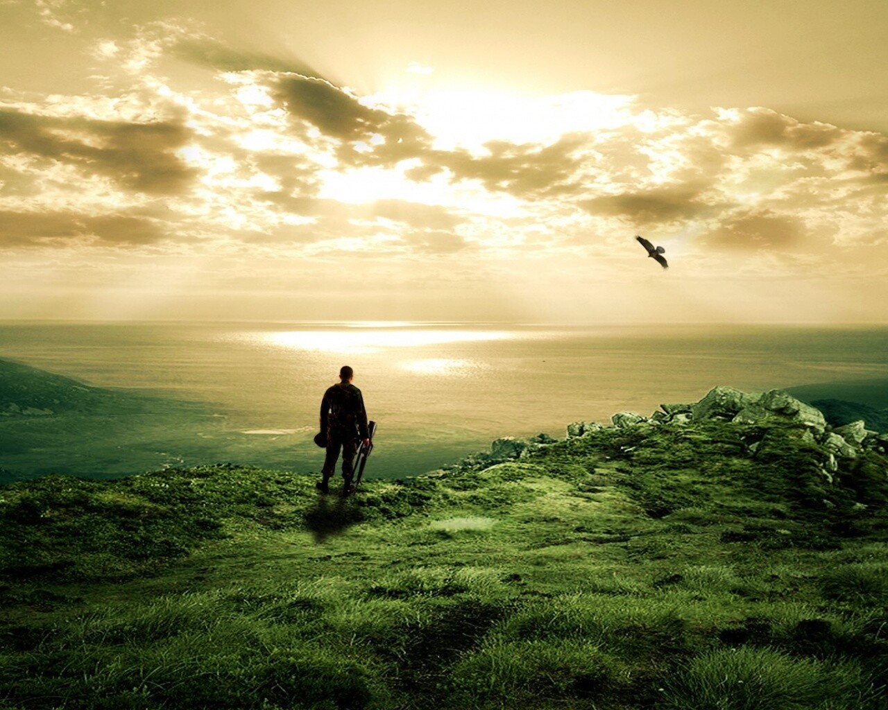 Солдат на краю света обои