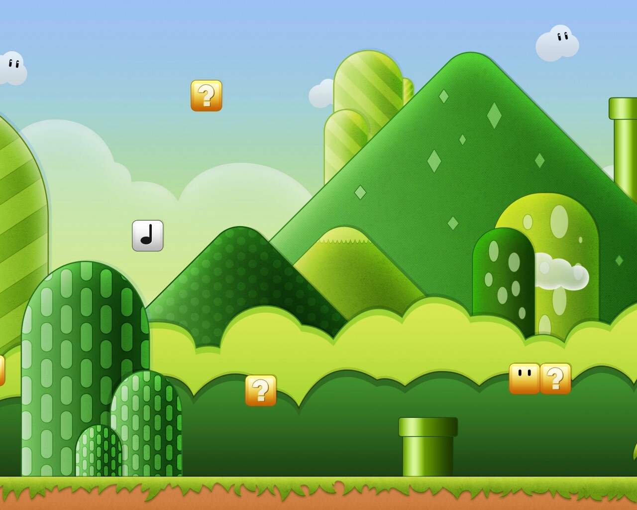 Мир Супермарио обои