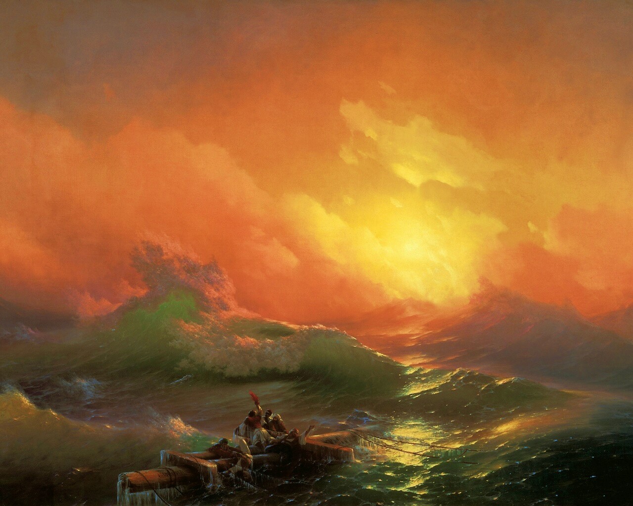 Айвазовский: Девятый вал обои