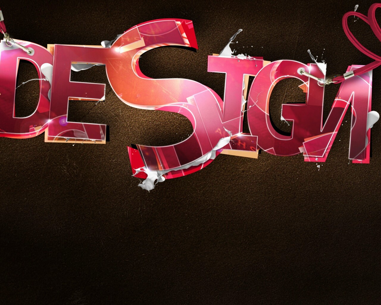 Надпись Design обои