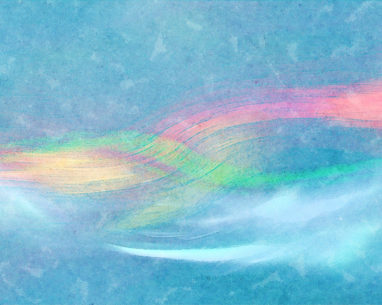 Радужные волны обои