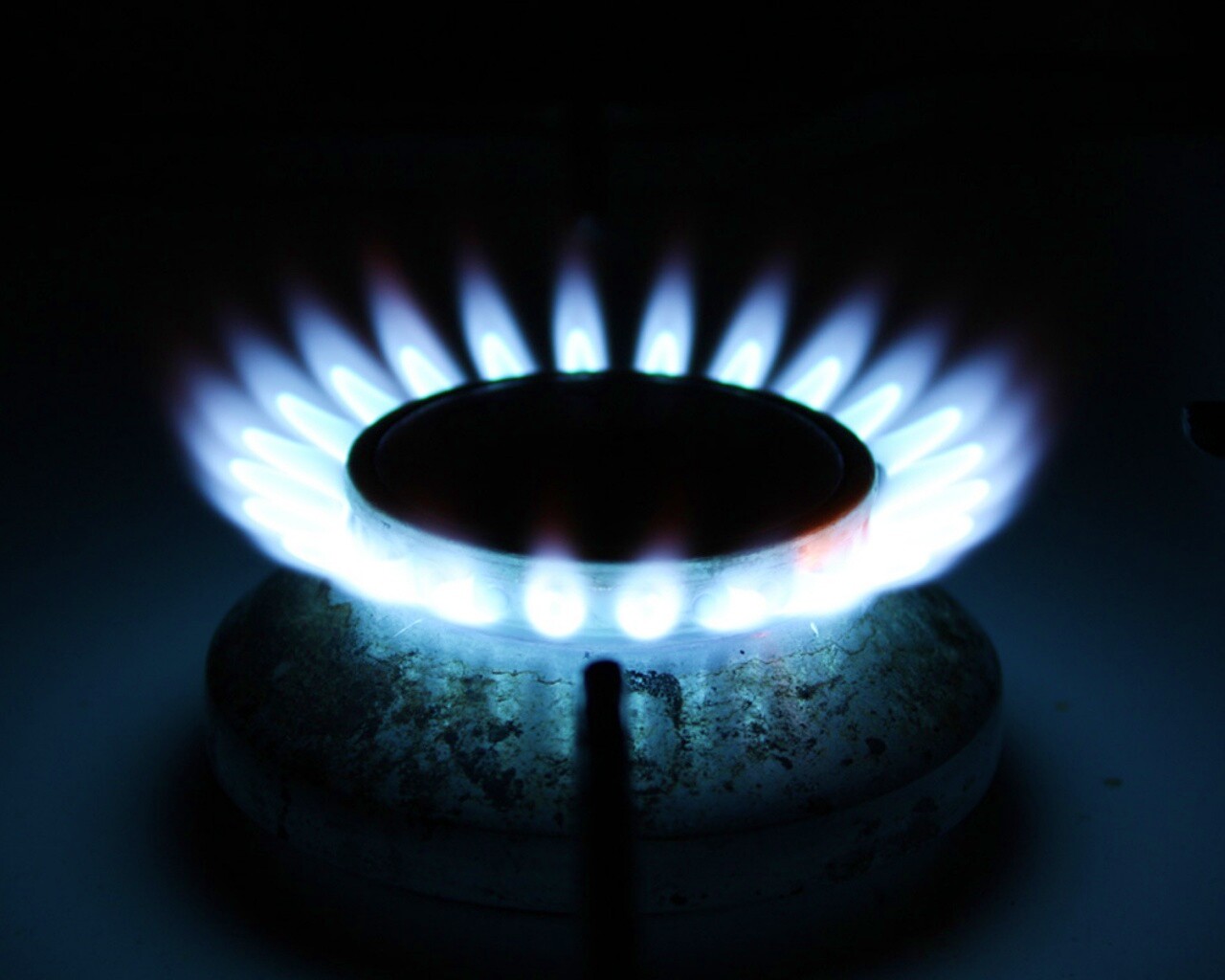 Огонь газовой конфорки обои