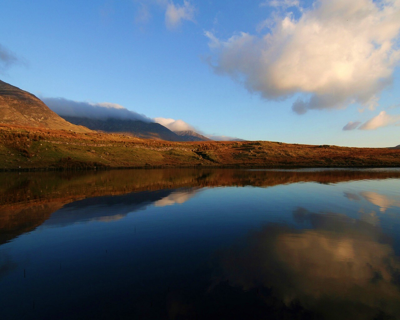 Зеркальное озеро обои