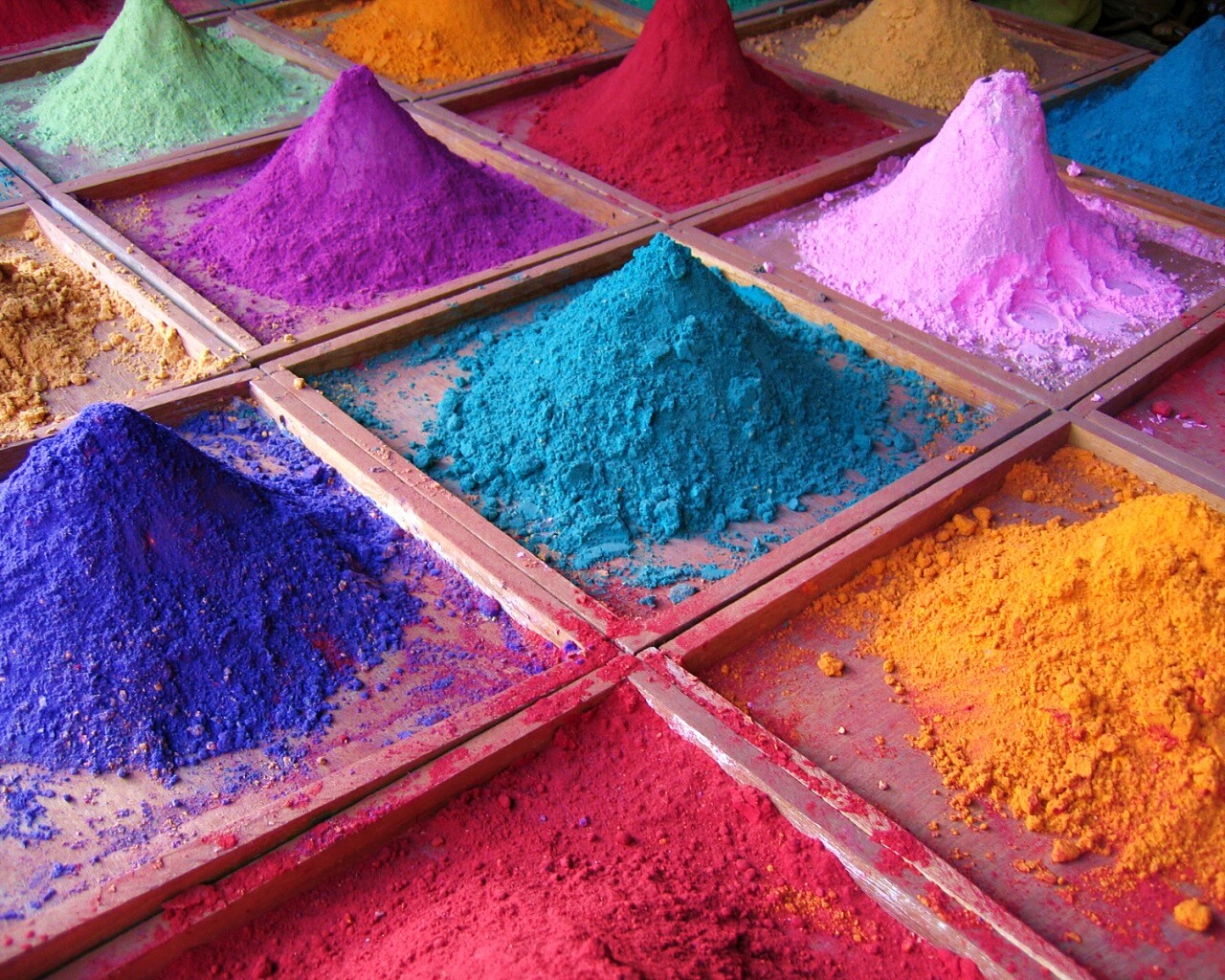 Цветной песко обои