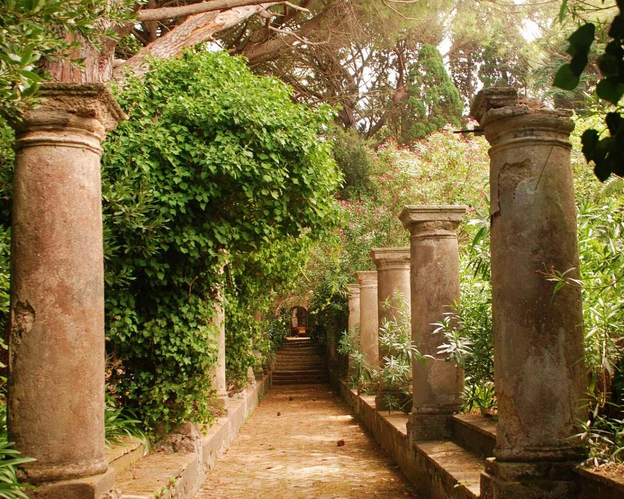 Галерея зимнего сада обои