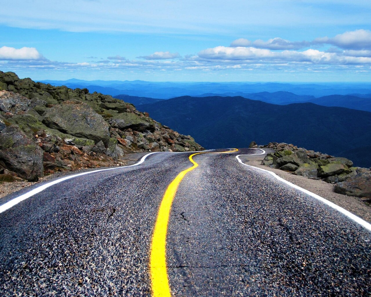 Горная дорога обои