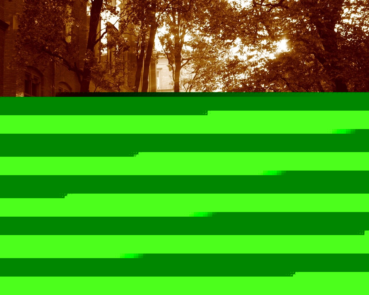 Аллея у здания обои