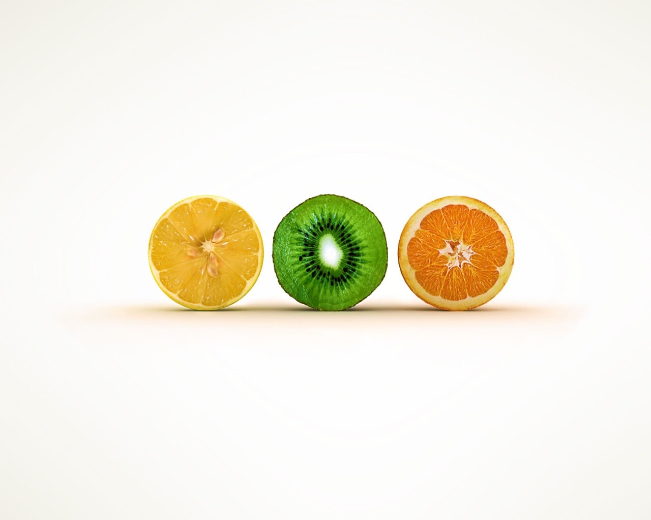 Фрукты в разрезе обои