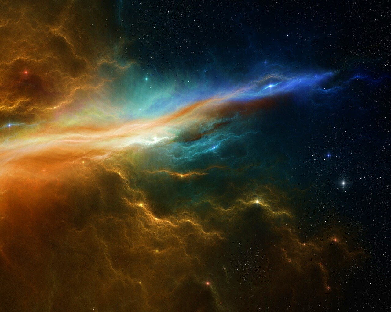 Туманность в глубинах космоса обои