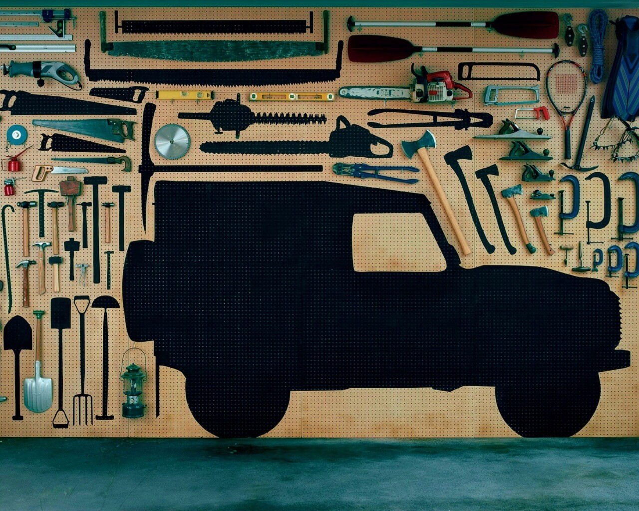 Типичный гараж обои