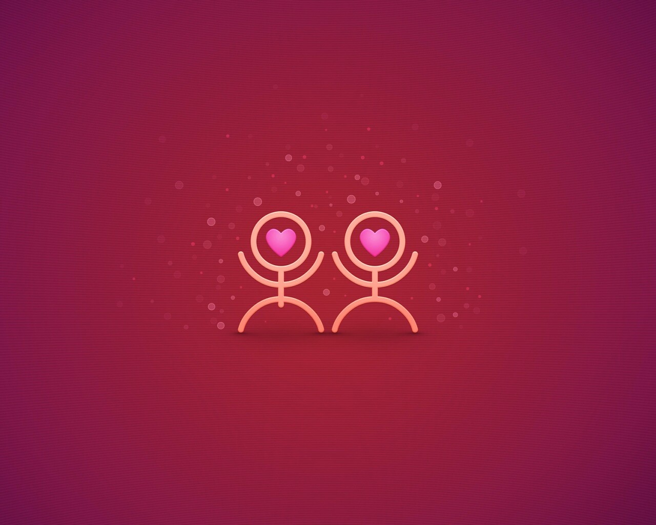 Влюблённые человечки обои