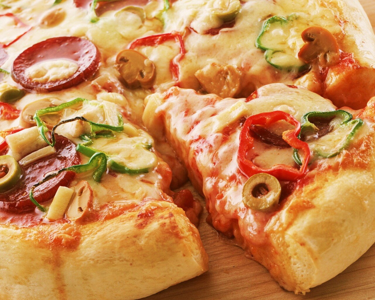 Свежая пицца обои