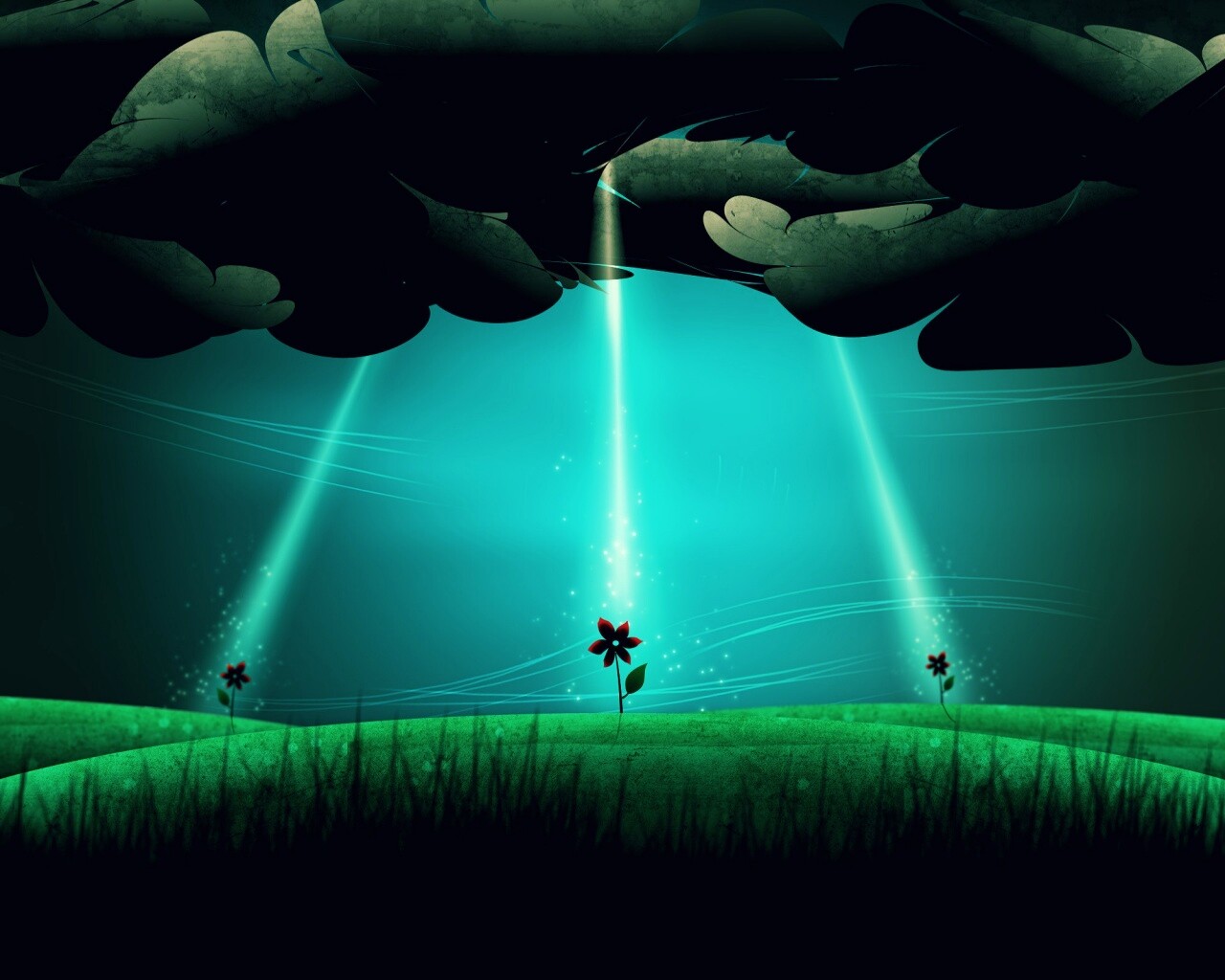 Свет для цветов обои