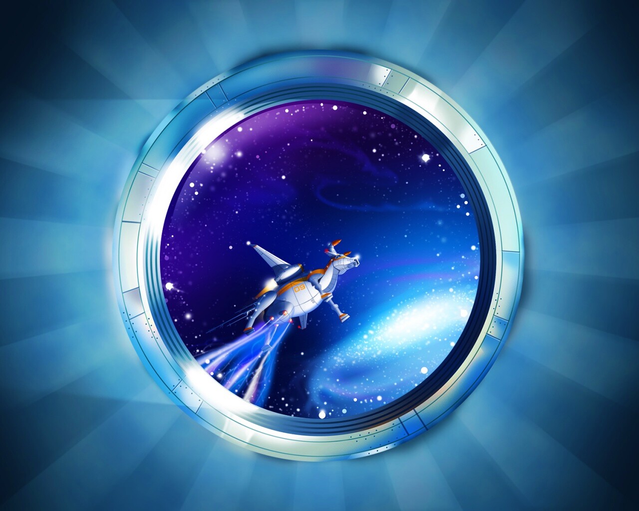 Космическая корова обои