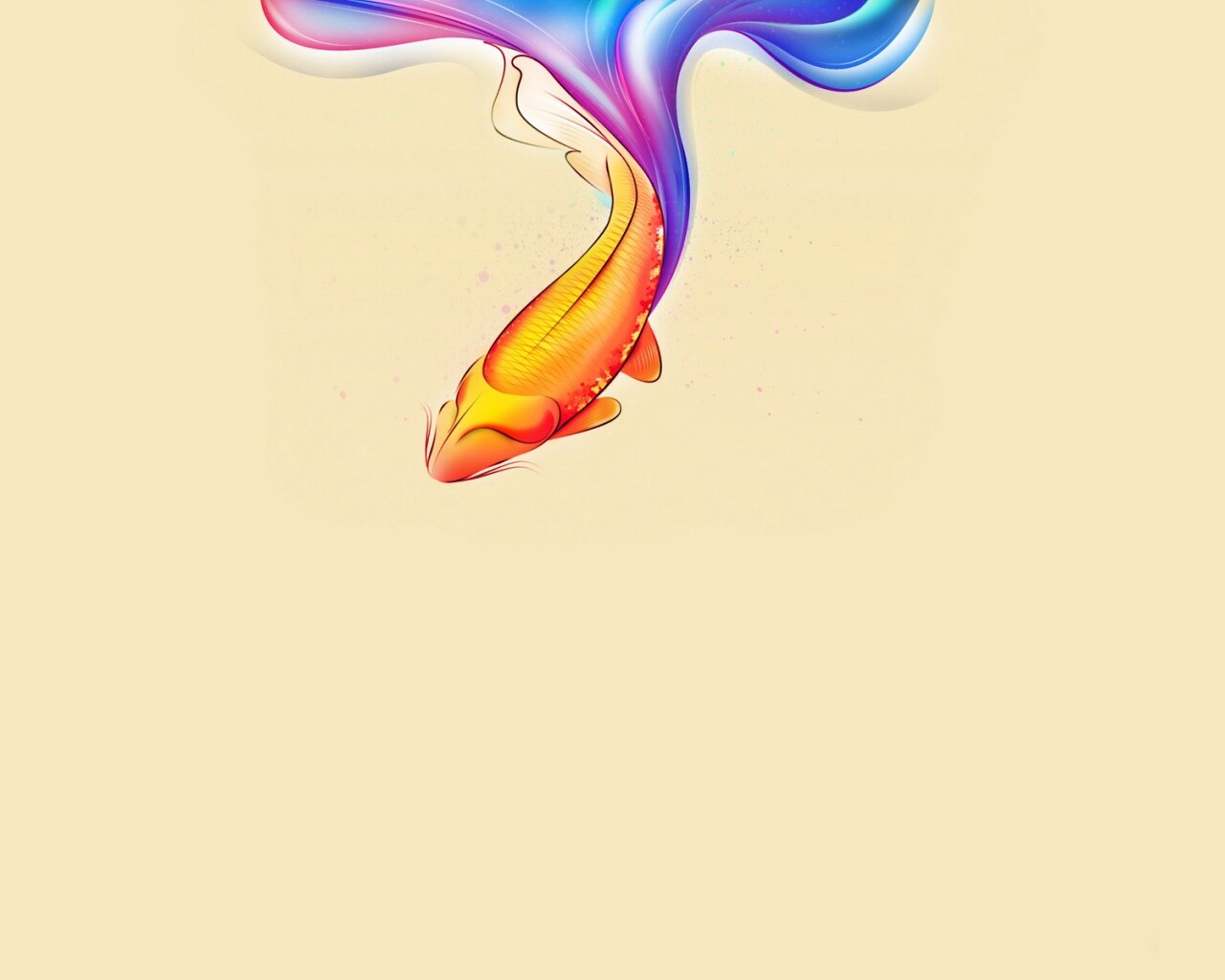 Золоая рыбка  обои