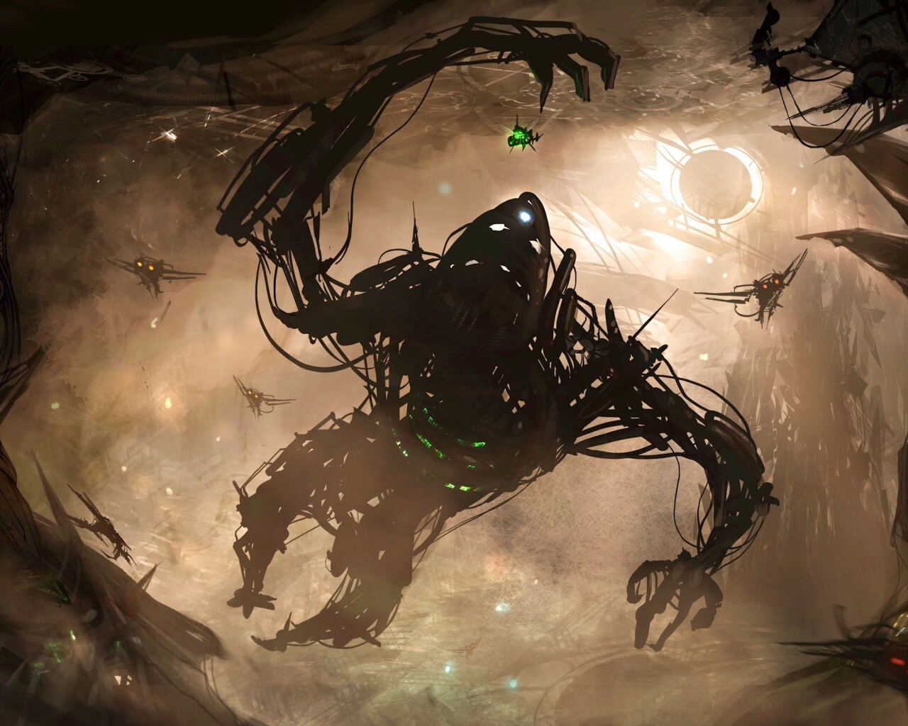 Подзёмный темный монстр обои