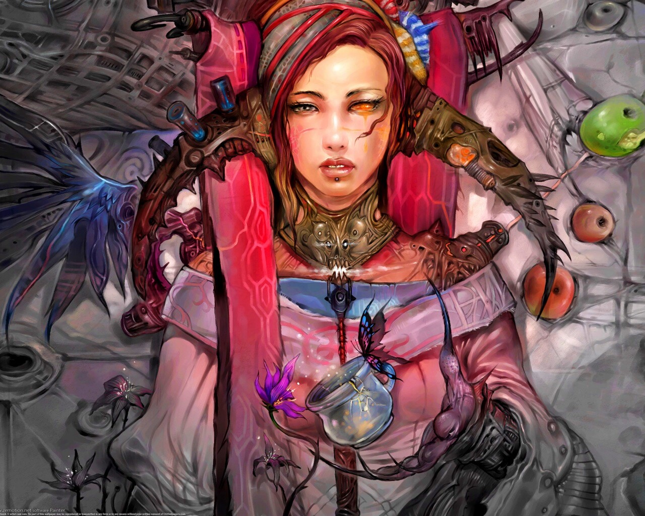 Странная девушка обои