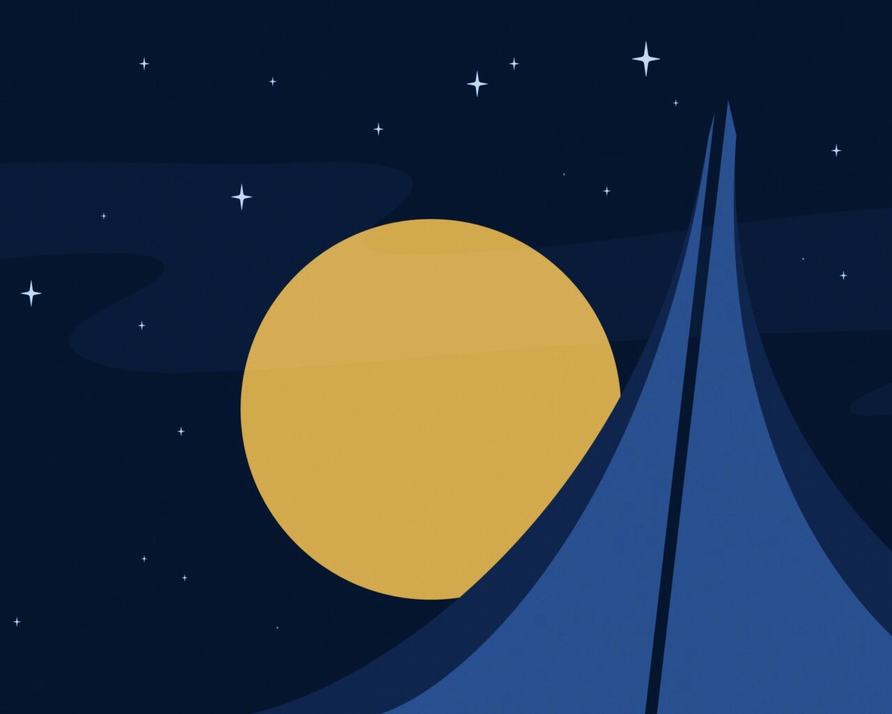 Полная луна обои