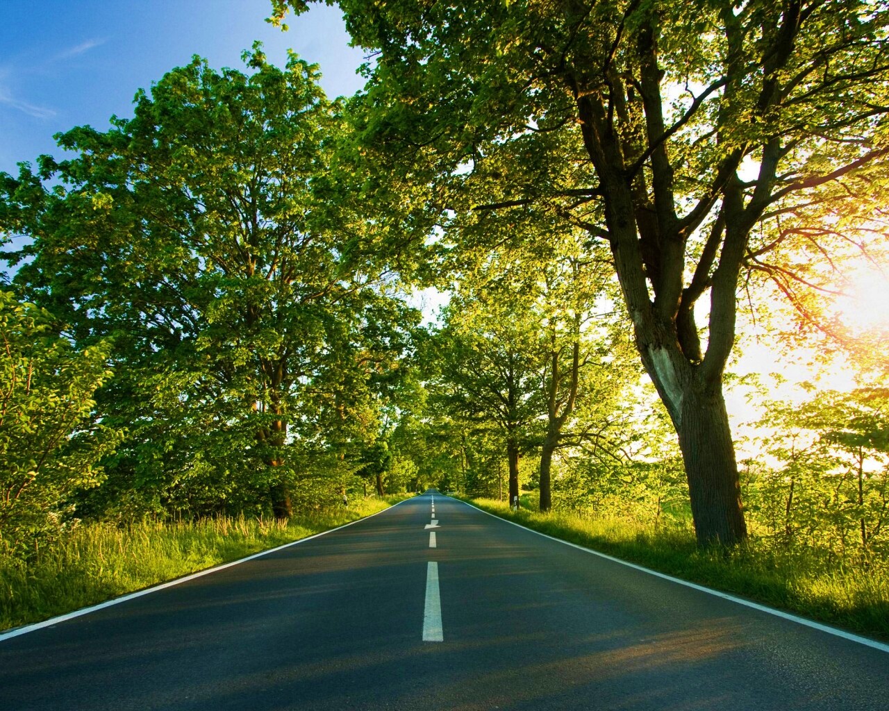 Прямая дорога обои