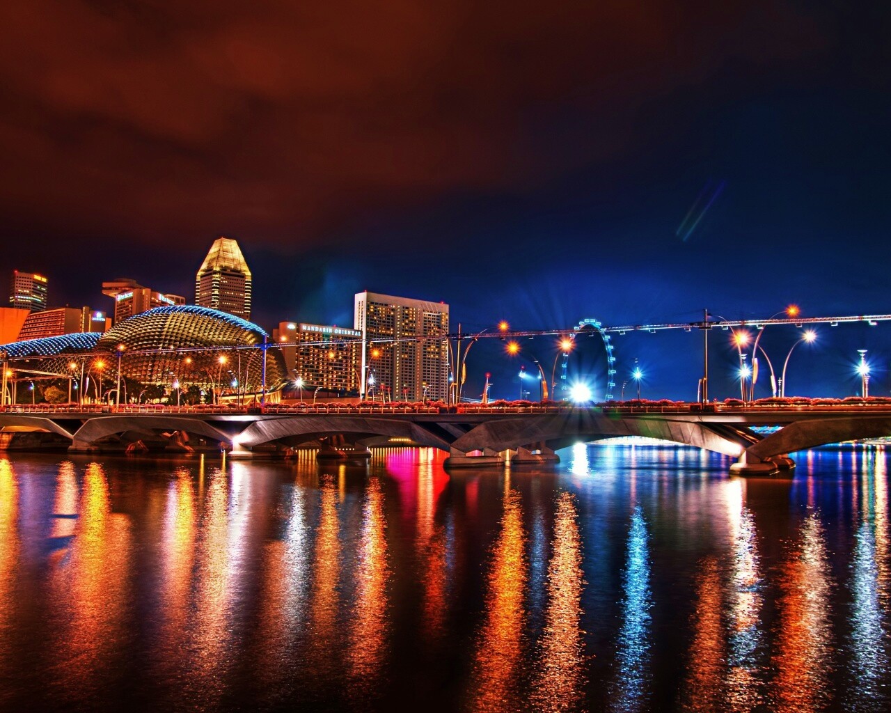 Ночной город обои