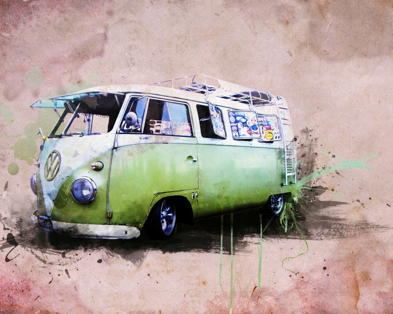 Фольксваген 56 года - лучший фургон для путешествий обои