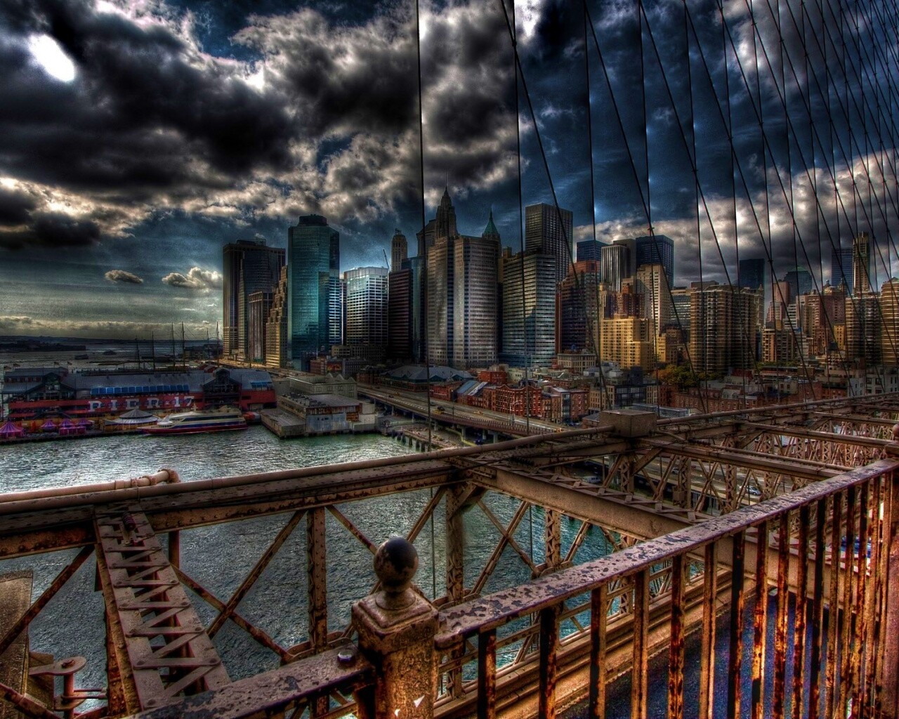 Вид с моста обои