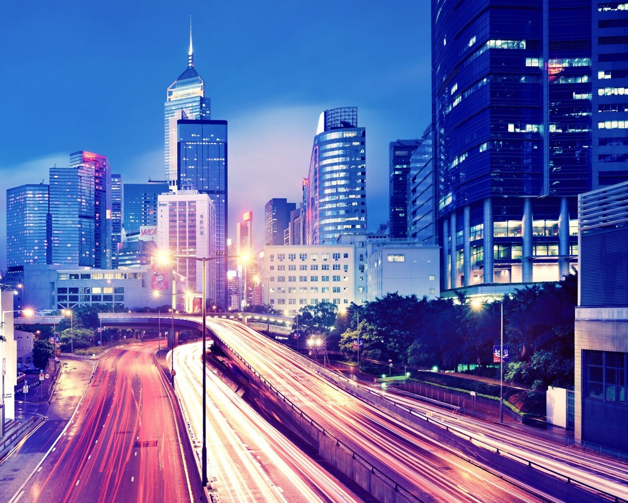 Огни Гонконга обои