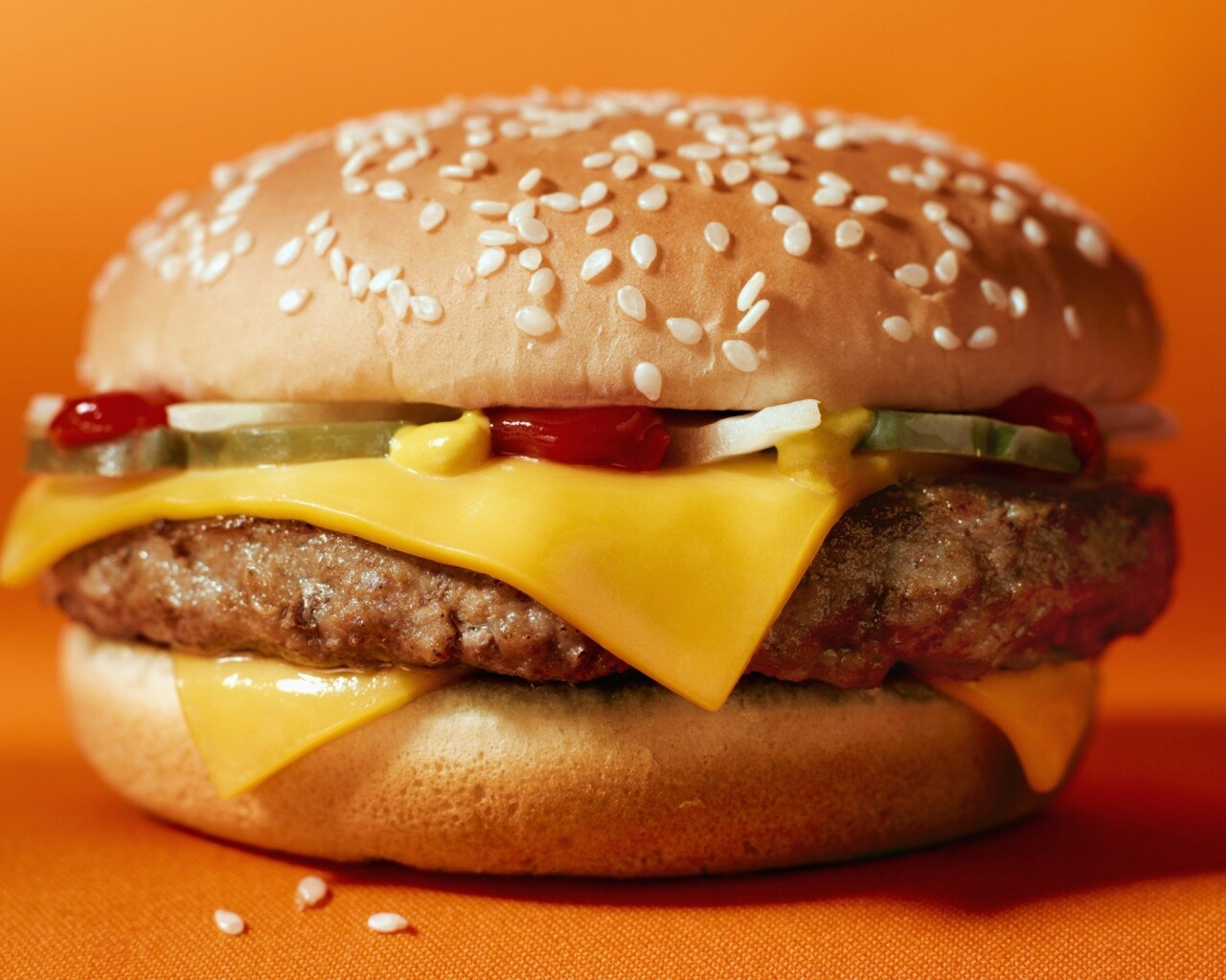 Сочный чизбургер обои