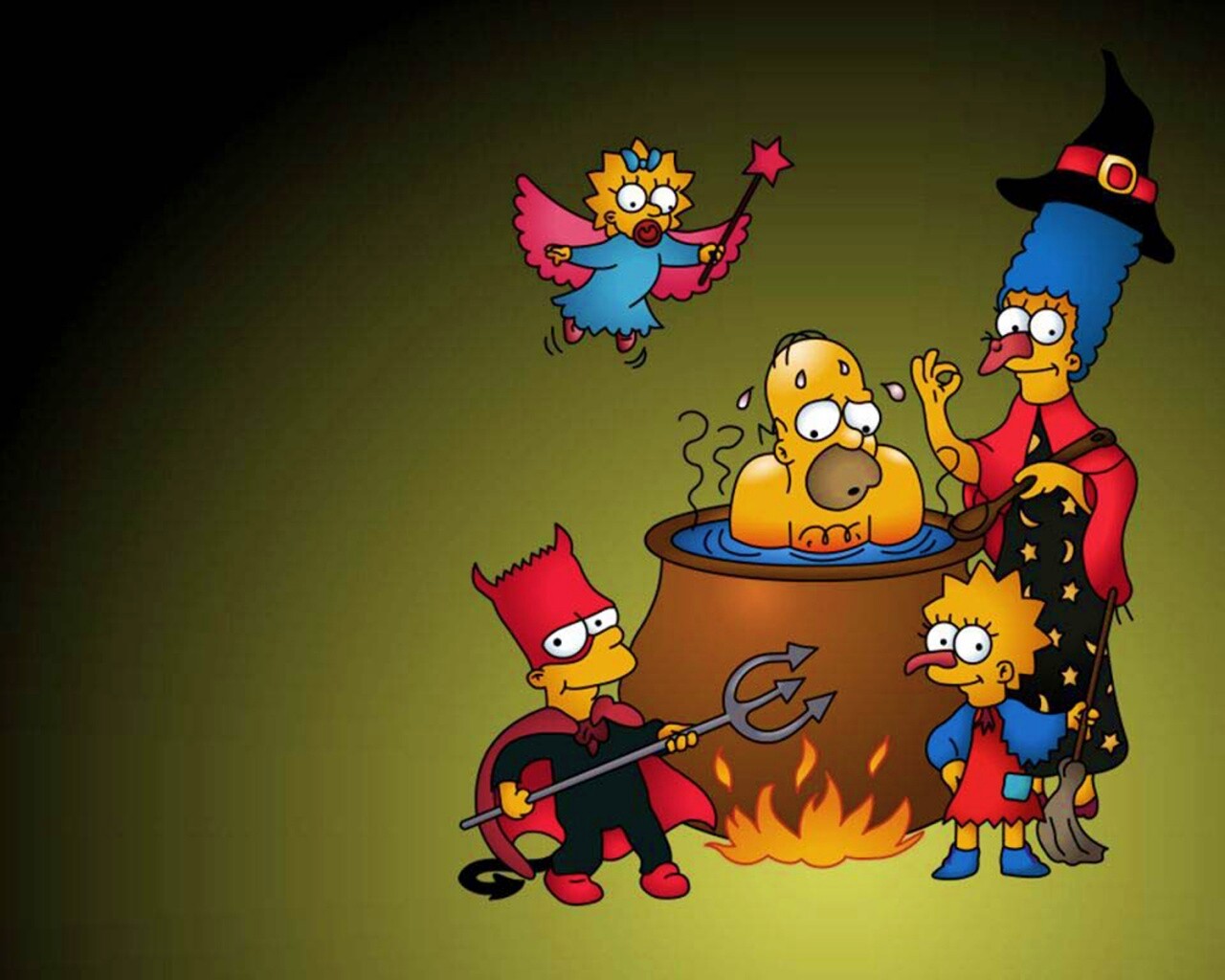 Шабаш Симпсонов обои